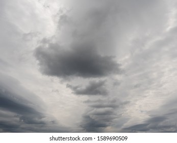 Dramatic Dark Storm Sly Clouds Abstract Background.