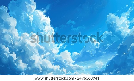 A dramatic display of cumulonimbus clouds during a stunning sunset, capturing the beauty of nature. This artwork was generated using artificial intelligence.