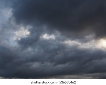 Dramatic , dynamic cloudy sky in winter - Shutterstock ID 536533462
