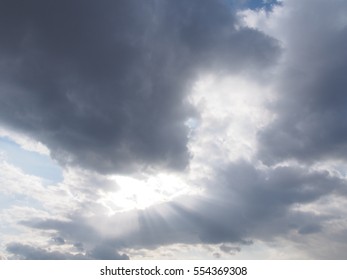 Dramatic , Dynamic cloudy sky in winter - Shutterstock ID 554369308