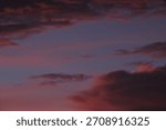 Dramatic Evening Sky With Intense Red and Purple Clouds