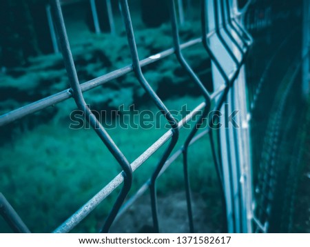A dramatic fence
