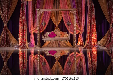 Dramatic Indian Sangeet Wedding Decor