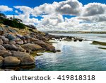 Dramatic landscape view at Victor Harbor from Granite Island, South Australia.