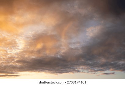 Dramatic Light Speckled Rain Clouds
