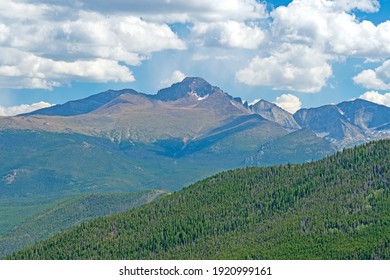 Dramatic Longs Peak on an Alpine Landscape in Rocky Mountain National Park in Colorado