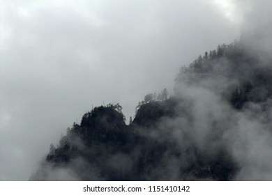 dramatic mood in the alps
