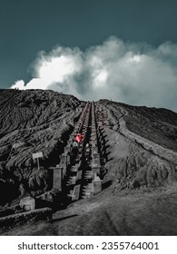 dramatic mountain setting on a tropical island