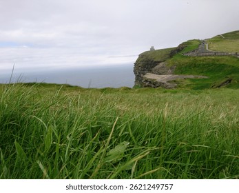 Dramatic Ocean Cliffs
Towering above the wild Atlantic, these ancient cliffs stand as nature’s fortress—carved by wind and time. Waves crash violently against the rocks below, sending up sprays 