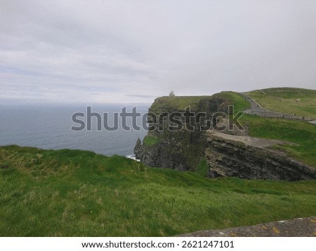 Dramatic Ocean Cliffs
Towering above the wild Atlantic, these ancient cliffs stand as nature’s fortress—carved by wind and time. Waves crash violently against the rocks below, sending up sprays 