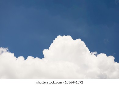 Dramatic panorama view of buautiful form of soft white clouds and summer morning blue sky  for meteorology  forcast background. - Shutterstock ID 1836441592