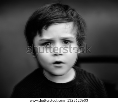 Similar – Thoughtful Boy (child) Ask