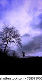 dramatic Purple Sky