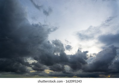 Dramatic rain cloud background