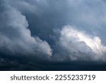 Dramatic Rain Clouds Background in the Stormy Weather