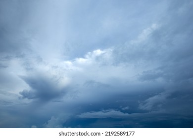 Dramatic Rainy Sky And Dark Clouds.