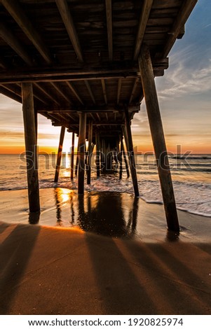 dramatic seascape image of Virginia Beach in summer