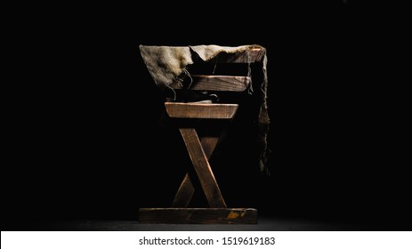 A dramatic shot of the manger. - Shutterstock ID 1519619183