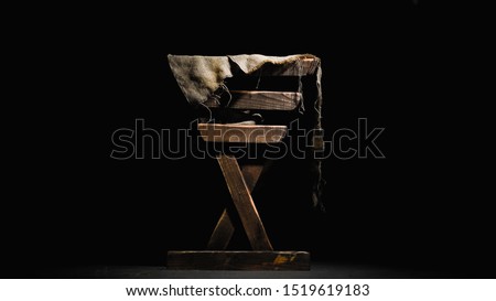A dramatic shot of the manger.