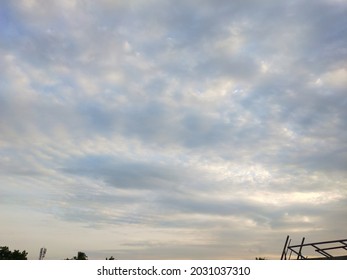 Dramatic Simpsons Clouds Floating In The Morning Sky