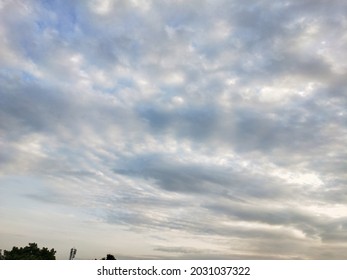 Dramatic Simpsons Clouds Floating In The Morning Sky