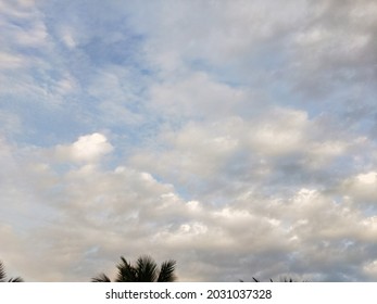 Dramatic Simpsons Clouds Floating In The Morning Sky