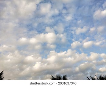 Dramatic Simpsons Clouds Floating In The Morning Sky