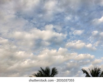 Dramatic Simpsons Clouds Floating In The Morning Sky