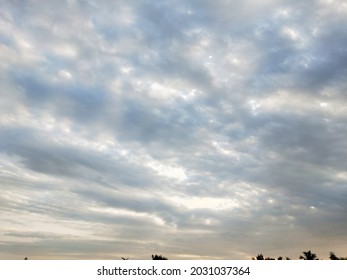 Dramatic Simpsons Clouds Floating In The Morning Sky