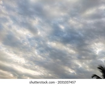 Dramatic Simpsons Clouds Floating In The Morning Sky