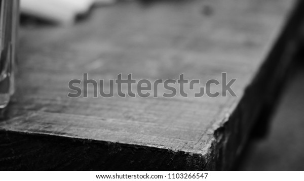 Dramatic Single Shot Table Edge Black Stock Photo Edit Now 1103266547