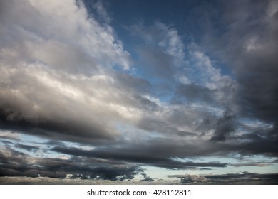 Dramatic Sky - Background of storm clouds before a thunder-storm
