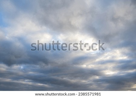 Dramatic sky background with strong blue color , nature scene.