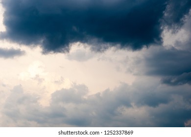 Dramatic sky with clouds