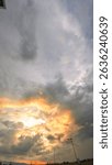 Dramatic Sky with Clouds during Sunset
