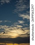 Dramatic Sky with Clouds during Sunset