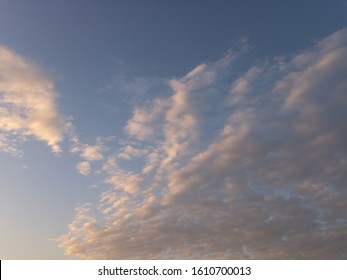 dramatic sky with clouds, evening sky