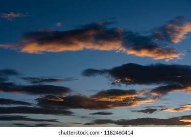 Dramatic sky with clouds. Nature background.