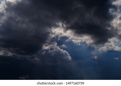 Dramatic sky with clouds. Nature background.