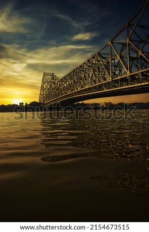 Dramatic sky with the iconic bridge