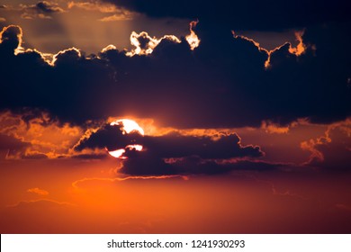 Dramatic sky , Light through the clouds, sunset