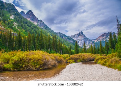 Dramatic Sky Over Beautiful Cascade Canyon - Grand Tetons