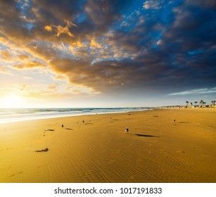 Dramatic sky over Newport Beach at sunset. Los Angeles, California - Powered by Shutterstock