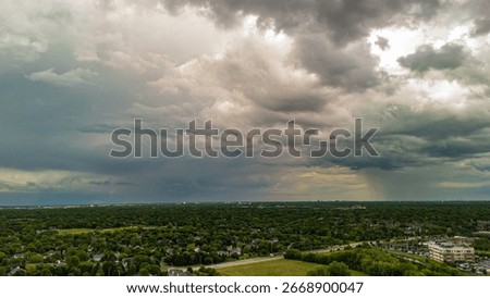 Dramatic skyline with stormy clouds before rain. Stormy heaven