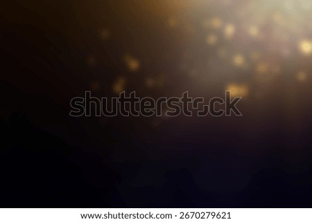 Dramatic Stage Lighting – Golden Rays in Darkness, Elegant Glow and Light Streaks – Abstract Black Background, Golden Glow with Light Rays – Abstract Elegant Background