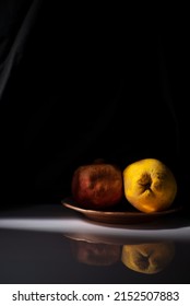 Dramatic Still Life With Withered Fruit Minimalist.