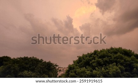 A dramatic storm brewing in the sky over India