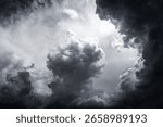 Dramatic Storm Clouds Background in the Stormy Weather