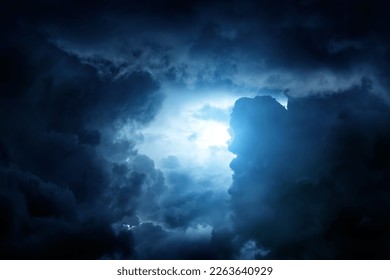 Dramatic Storm Clouds Background in the Stormy Weather