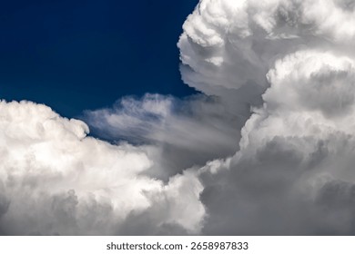 Dramatic Storm Clouds Background in the Stormy Weather